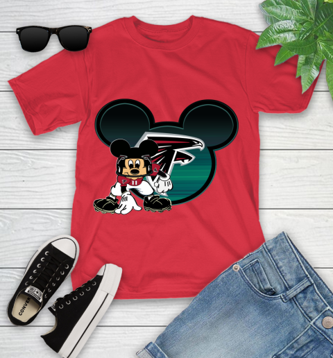 NFL Atlanta Falcons Mickey Mouse Disney Football T Shirt Youth T-Shirt 10