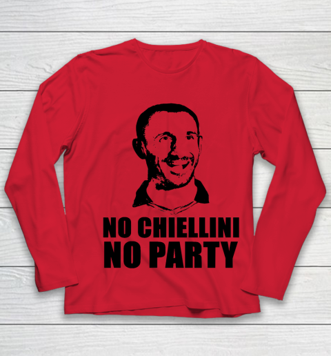 No Chiellini, No Party Italia Champion Euro Player Youth Long Sleeve 7