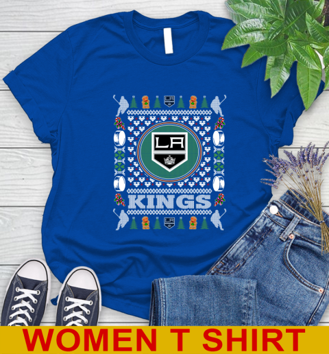 Los Angeles Kings Merry Christmas NHL Hockey Loyal Fan Women's T-Shirt 10
