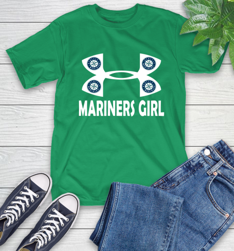 MLB Seattle Mariners Under Armour Baseball Sports T-Shirt 7