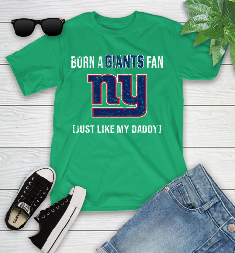 NFL New York Giants Football Loyal Fan Just Like My Daddy Shirt Youth T-Shirt 7