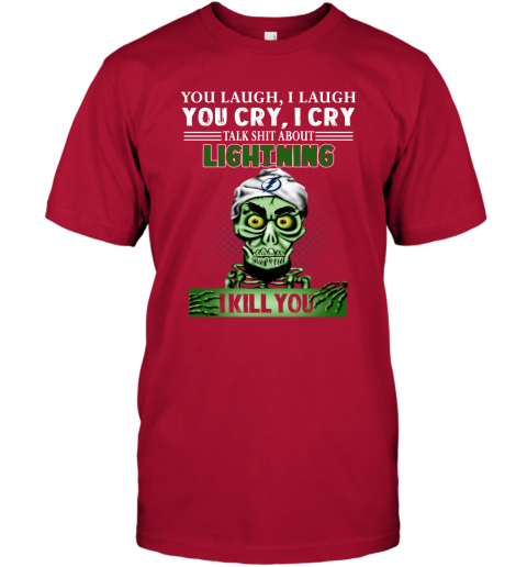 NHL Talk Shit About Tampa Bay Lightning I Kill You Achmed The Dead Terrorist Jeffrey Dunham Hockey mLpqjYyTMLk classic t shirt 2 95 151514 front red