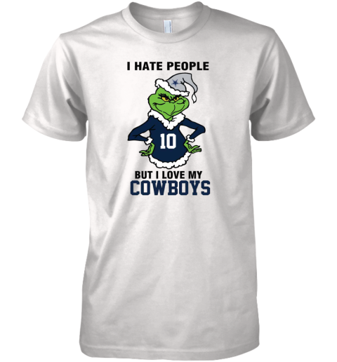 I Hate People But I Love My Cowboys Premium Men's T-Shirt