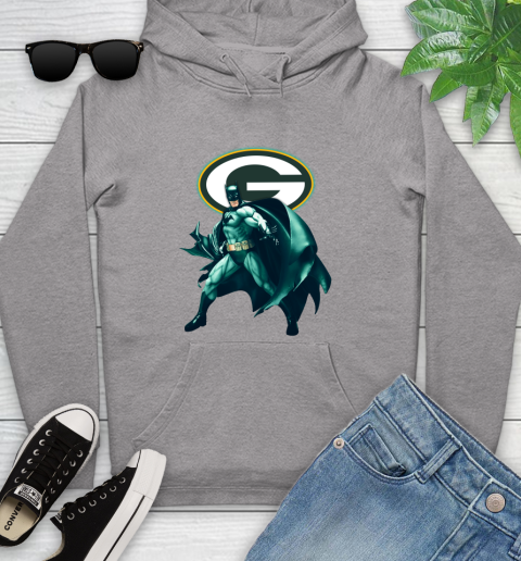 NFL Batman Football Sports Green Bay Packers Youth Hoodie 6
