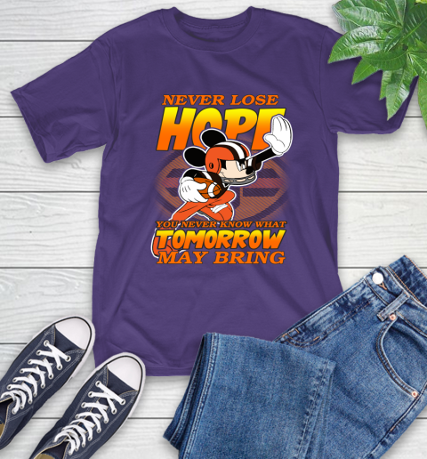 Cleveland Browns NFL Football Mickey Disney Never Lose Hope T-Shirt 5