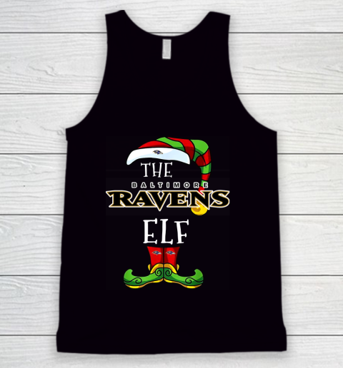 Baltimore Ravens Christmas ELF Funny NFL Tank Top