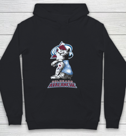 NHL My Cat Loves Colorado Avalanche Hockey Youth Hoodie