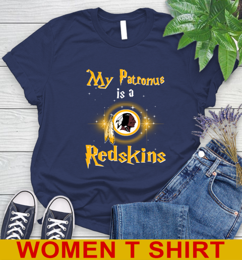 NFL Football Harry Potter My Patronus Is A Washington Redskins Women's T-Shirt 12