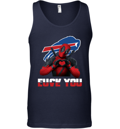 NFL Buffalo Bills Deadpool Love You Fuck You Football Sports HqkzAuW7Xk7 unisex tank 17 95 151514 front navy