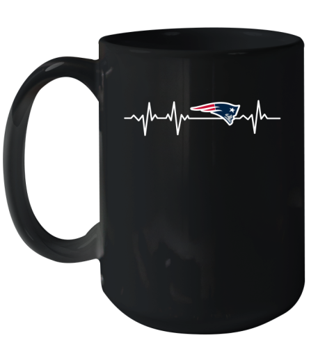 New England Patriots NFL Football Heart Beat Shirt Ceramic Mug 15oz