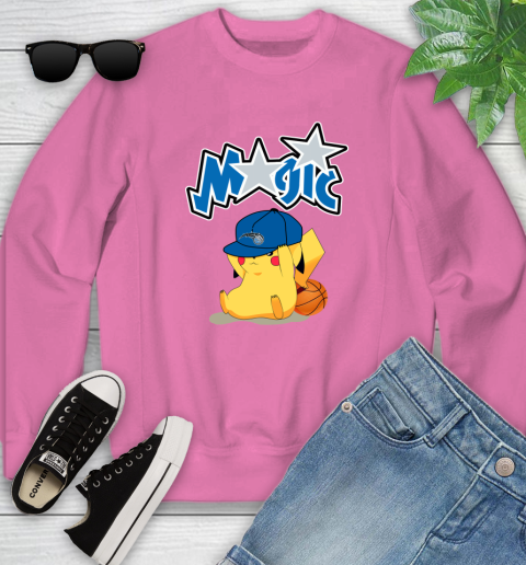 NBA Pikachu Basketball Sports Orlando Magic Youth Sweatshirt 7