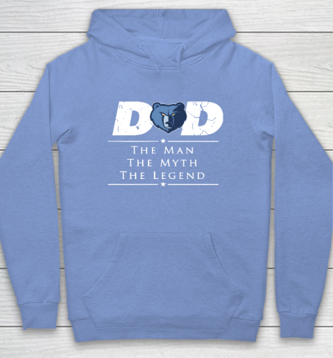 Memphis Grizzlies NBA Basketball Dad The Man The Myth The Legend Hoodie - Image 9