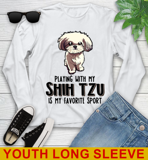 Playing with my shih tzu is my favorite sport 102