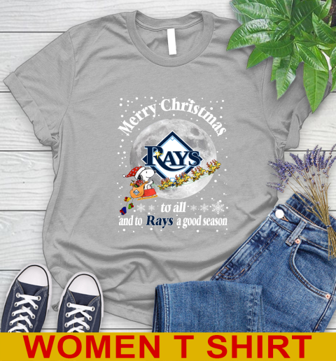 Tampa Bay Rays Merry Christmas To All And To Rays A Good Season MLB Baseball Sports Women's T-Shirt 5