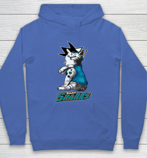 NHL My Cat Loves San Jose Sharks Hockey Hoodie 6