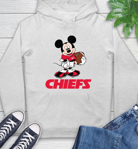 NFL Football Kansas City Chiefs Cheerful Mickey Mouse Shirt Hoodie 2