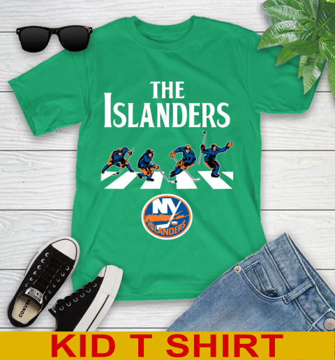 NHL Hockey New York Islanders The Beatles Rock Band Shirt Youth T-Shirt 7