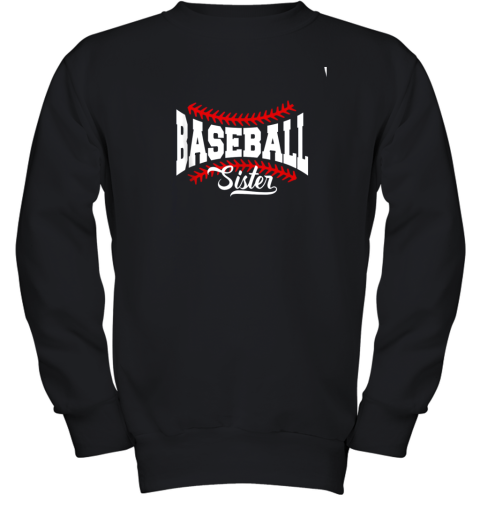 New Baseball Sister Youth Sweatshirt
