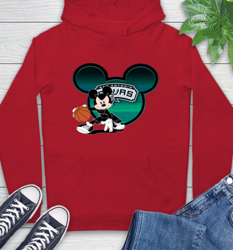 NBA San Antonio Spurs Mickey Mouse Disney Basketball Hoodie 10
