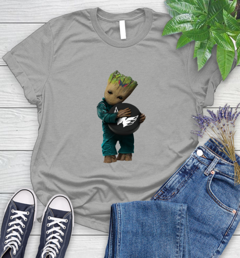 NHL Groot Guardians Of The Galaxy Hockey Sports Washington Capitals Women's T-Shirt 10