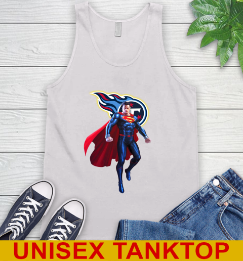 NFL Superman DC Sports Football Tennessee Titans Tank Top