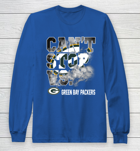 NFL Green Bay Packers Can't Stop Vs Long Sleeve T-Shirt 6
