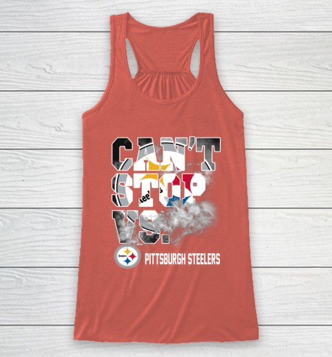 NFL Pittsburgh Steelers Can't Stop Vs Racerback Tank 3