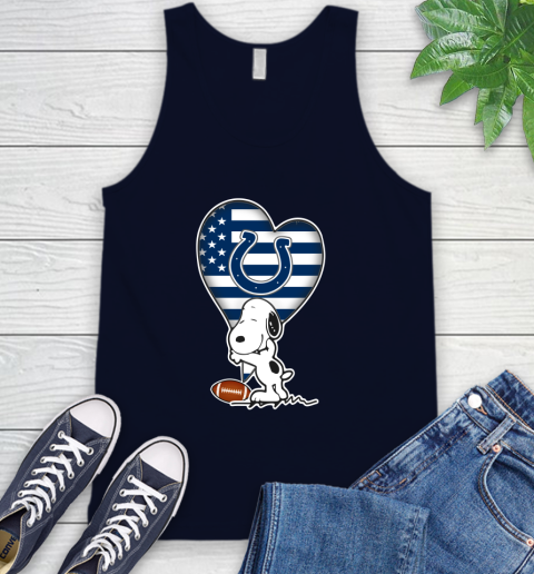 Indianapolis Colts NFL Football The Peanuts Movie Adorable Snoopy Tank Top 3