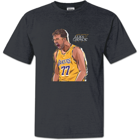 Luka Doncic Lakers Premium Dyed Heavyweight T-Shirt