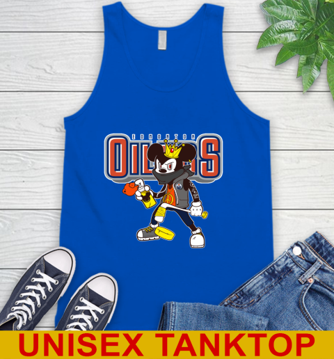 Edmonton Oilers NHL Hockey Mickey Peace Sign Sports Tank Top - Image 6