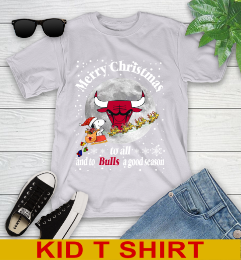 Chicago Bulls Merry Christmas To All And To Bulls A Good Season NBA Basketball Sports Youth T-Shirt 4