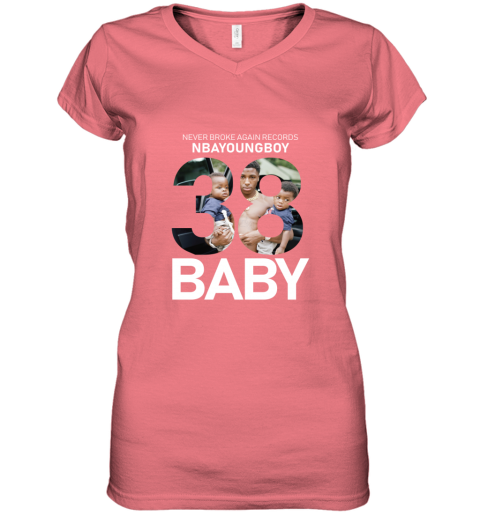 sirl nba youngboy women v neck t shirt 39 front coral