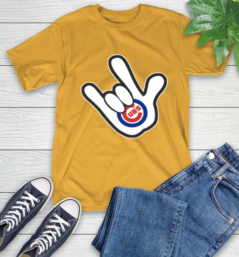Chicago Cubs MLB Baseball Mickey Rock Hand Disney T-Shirt 3