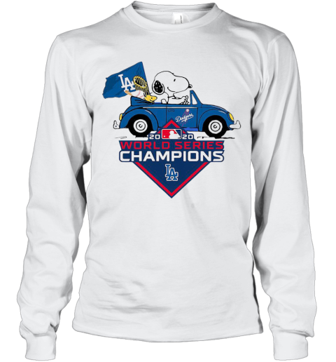 Snoopy And Woodstocks Los Angeles Dodgers 2020 World Series Champion Long Sleeve T-Shirt