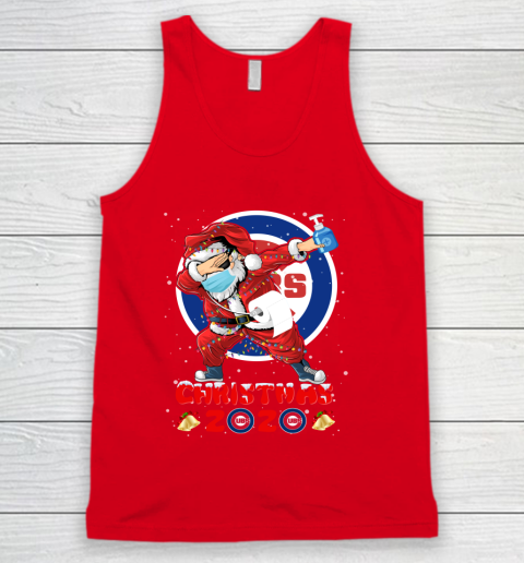 Chicago Cubs Funny Santa Claus Dabbing Christmas 2020 MLB Tank Top 5