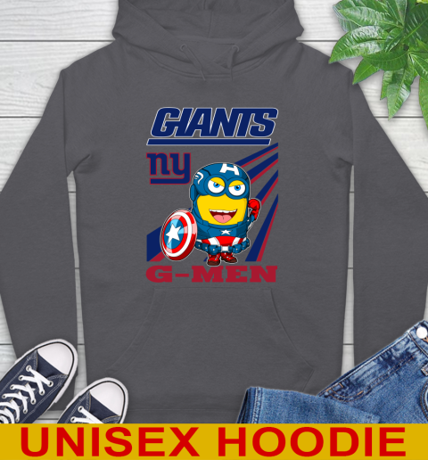 NFL Football New York Giants Captain America Marvel Avengers Minion Shirt Hoodie 7