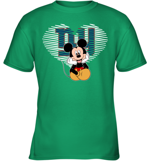 NFL New York Giants The Heart Mickey Mouse Disney Football T Shirt Ikzzn26NXXQ youth t shirt 26 95 151514 front irish green