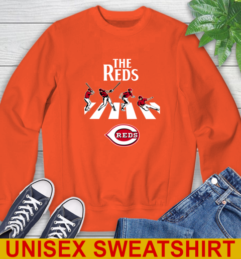 MLB Baseball Cincinnati Reds The Beatles Rock Band Shirt Sweatshirt 3