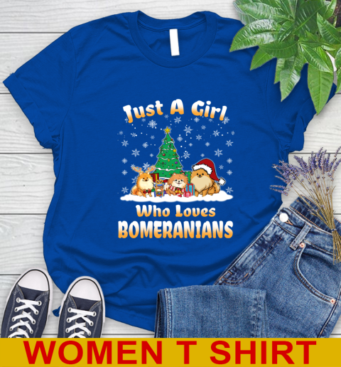 Christmas Just a girl who love pomeranians dog pet lover 94