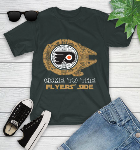 NHL Come To The Philadelphia Flyers Wars Hockey Sports Youth T-Shirt 6