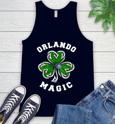 NBA Orlando Magic Three Leaf Clover St Patrick's Day Basketball Sports Tank Top 2