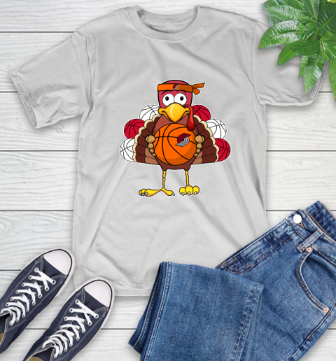Portland Trail Blazers Turkey thanksgiving day T-Shirt
