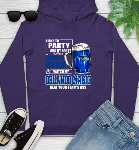 NBA Drink Beer and Watch My Orlando Magic Beat Your Team's Ass Basketball Youth Hoodie 5