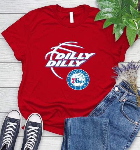 NBA Philadelphia 76ers Dilly Dilly Basketball Sports Women's T-Shirt 9
