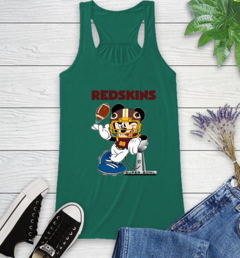 NFL Washington Redskins Mickey Mouse Disney Super Bowl Football T Shirt Racerback Tank 7