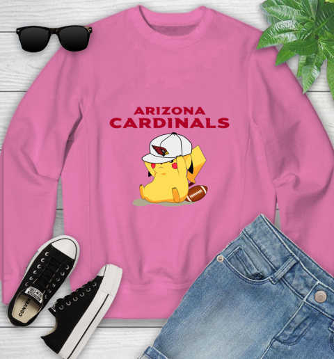 NFL Pikachu Football Sports Arizona Cardinals Youth Sweatshirt 7