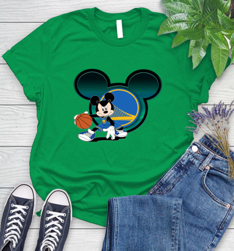 NBA Golden State Warriors Mickey Mouse Disney Basketball Women's T-Shirt 6