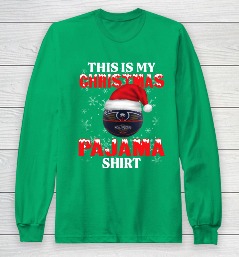 New Orleans Pelicans This Is My Christmas Pajama Shirt NBA Long Sleeve T-Shirt 4