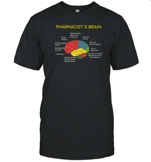 Pharmacist's Brain Pharmacy Technician T-Shirt