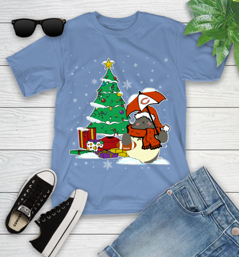 Chicago Bears NFL Football Cute Tonari No Totoro Christmas Sports Youth T-Shirt 15